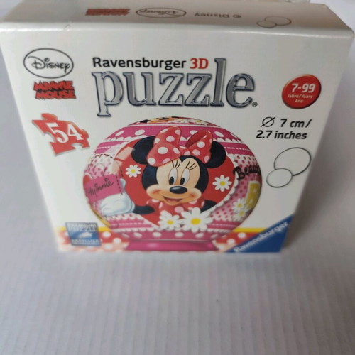 Ravensburger 3D Minnie Mouse puzzle new, ball shape 7 cm diameter
