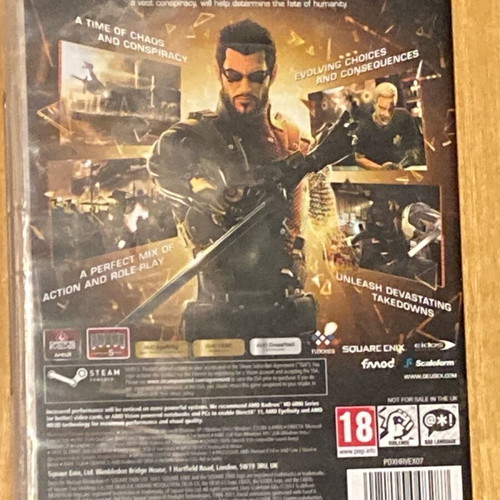 Deus Ex Human Revolution PC Box