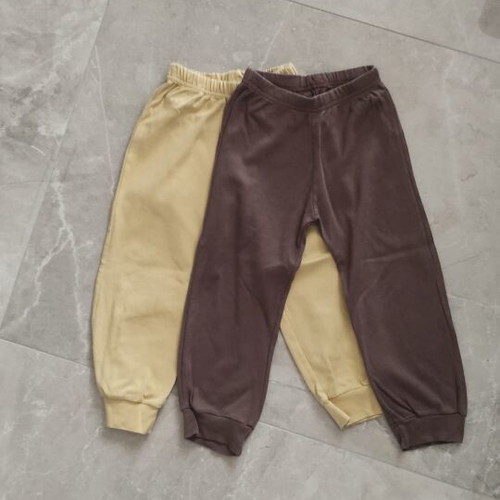 Boys' pants set like new, 98 cm, brown and yellow, 3 years