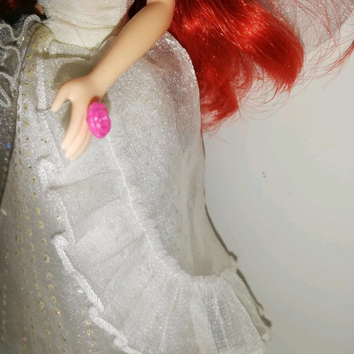 Disney Princess Ariel doll used with wedding braid