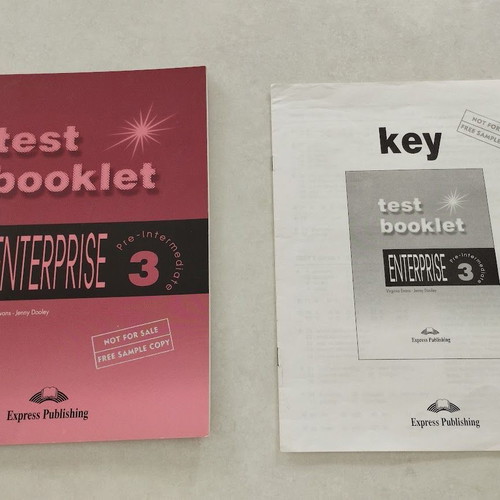 Enterprise 3 Pre-Intermediate Test Books and Audio Cassettes set like new
