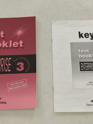 Enterprise 3 Pre-Intermediate Test Books and Audio Cassettes set like new