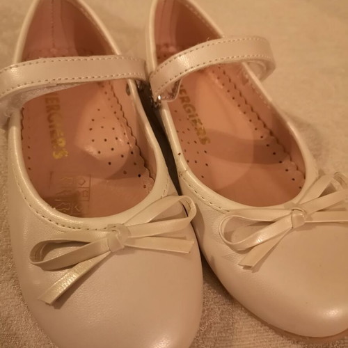 Energiers white ballerina shoes size 29 with velcro