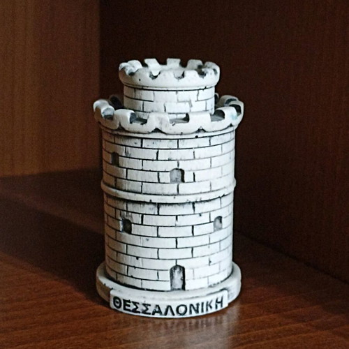 White Tower Thessaloniki decorative figurine