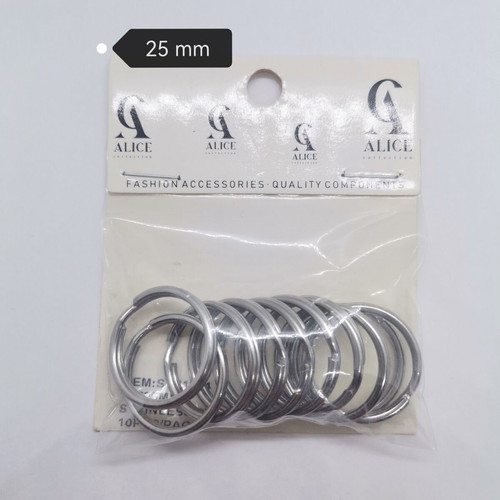 Key Rings 25mm Stainless Steel new, pack of 60