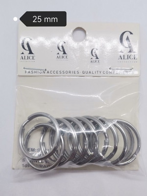 Key Rings 25mm Stainless Steel new, pack of 60