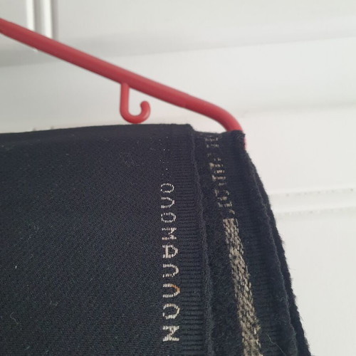 Wool fabric 100% like new, double width 140-220cm black for coats