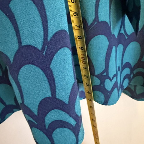 Stefanel Silk Dress with Belt Size 40 Like New, Blue Turquoise