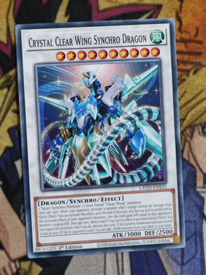 Crystal Clear Wing Synchro Dragon κάρτα Yu-Gi-Oh!