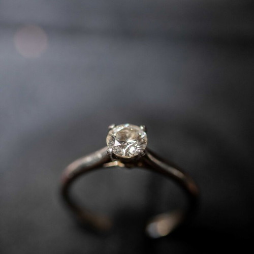 Cartier solitaire ring with diamond like new