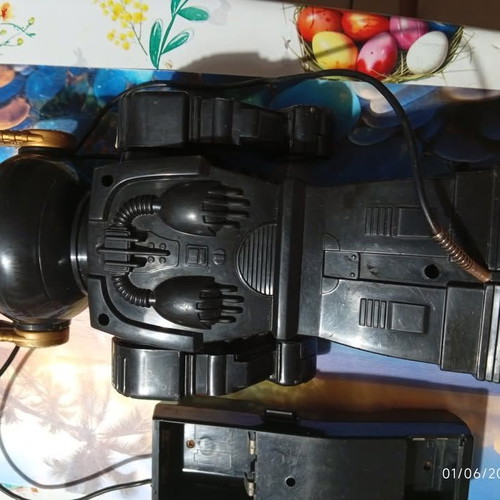 Talk-A-Tron Robot toy used with original wired controller vintage collectible