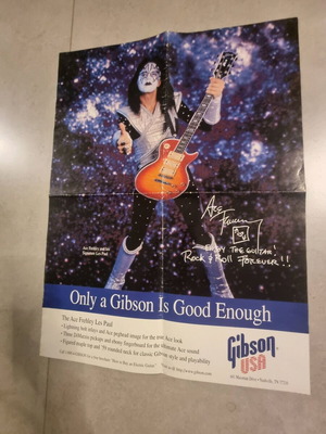 Ace Frehley Promo Poster Kiss like new