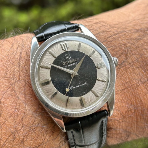 Ginsbo Greenwich wristwatch used, vintage, mechanical