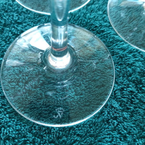 Nachtmann crystal glasses new, set of 11, tall champagne flutes