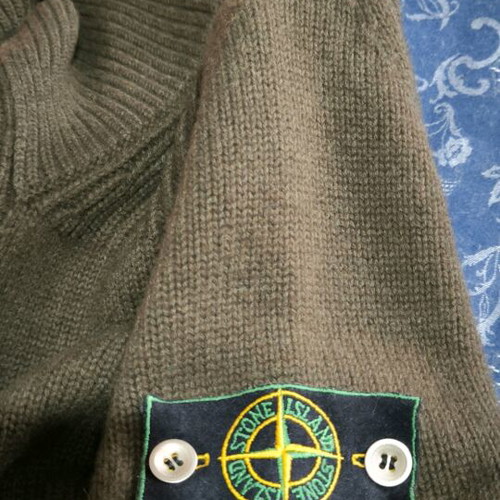 C.P Company knitted cardigan like new, green, 100% lana wool