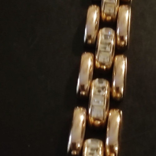 Gold-plated bracelet with zircon 20cm new