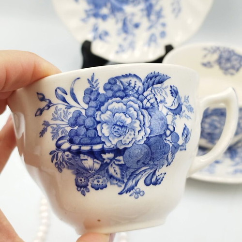 The Kirkwood Blue by Royal Doulton tea cup and saucer set like new