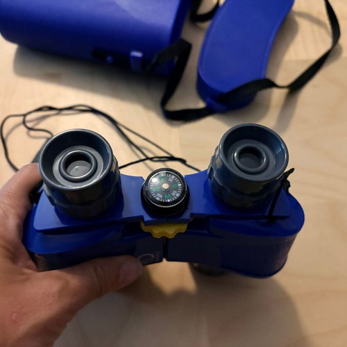 Discovery Channel Kids Binoculars with Compass and Carrying Case used