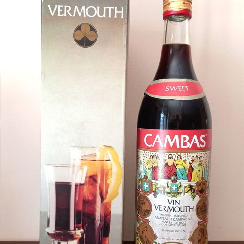 Cambas Vermouth collectible, 1l, 16%, like new, 1970s - 1980s with original box