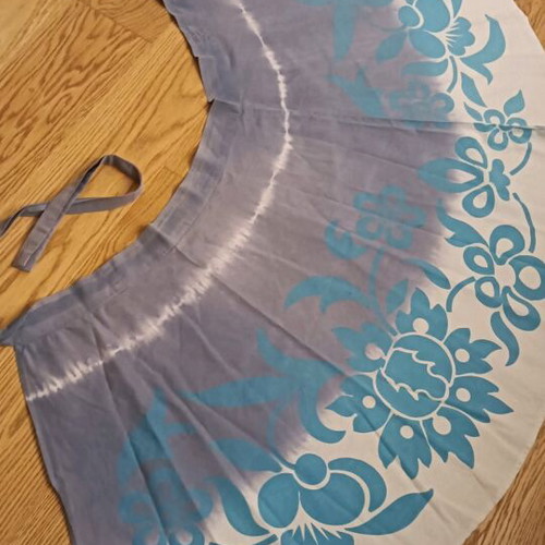 Uttam London wrap skirt like new, cotton tie-dye, size M-L