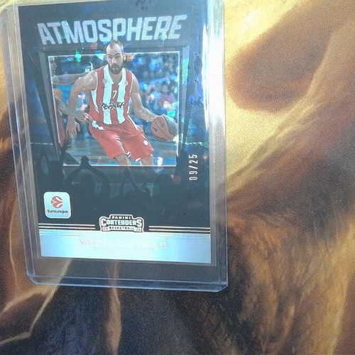 2025-26 Panini Contenders EuroLeague Vassilis Spanoulis Atmosphere Parallel card near mint