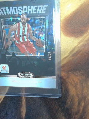 2025-26 Panini Contenders EuroLeague Vassilis Spanoulis Atmosphere Parallel card near mint