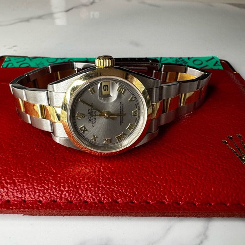 Rolex Datejust 26mm new old stock women's watch with two tone bracelet