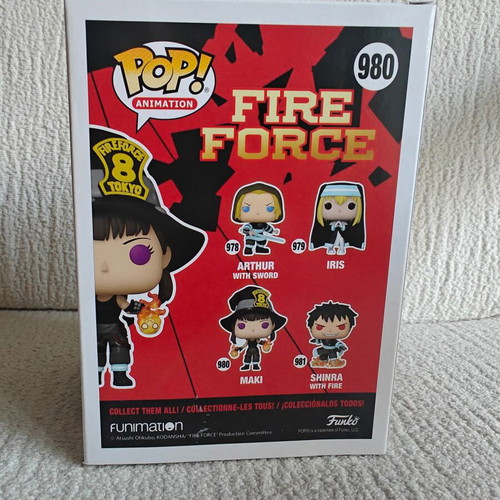 Funko Pop Fire Force Maki 980 with Protector new