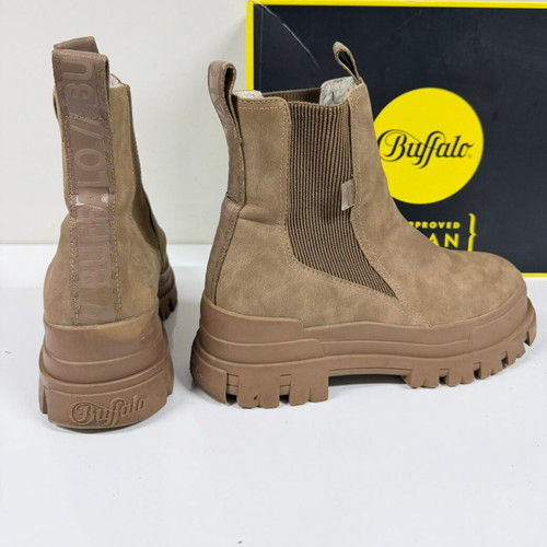 Bufallo Aspha Chelsea boots used, brown, size 39