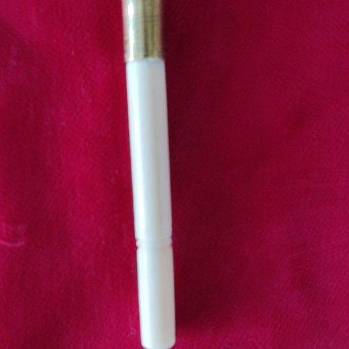 English brass magnifying glass for dressmakers used with hidden case