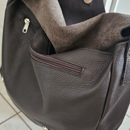 Leather shoulder bag like new, brown