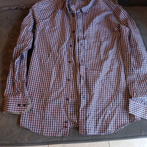 Portobellos shirt like new, size L, white and blue