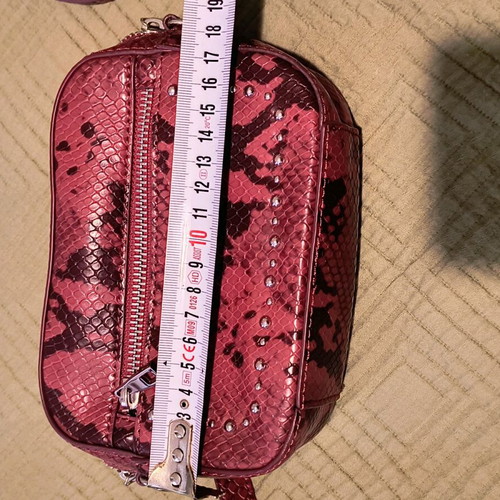 Zara belt bag like new, snake effect with studs and zipper