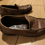 Lumberjack men's leather shoes used, brown, size 44