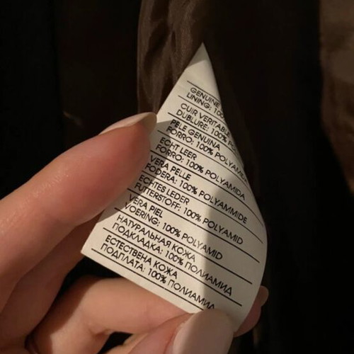Leather coat like new, brown, made in Italy