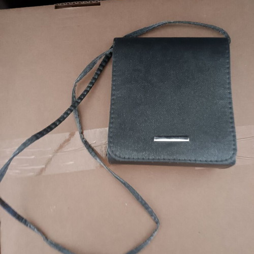 Small crossbody bag used, gray and blue