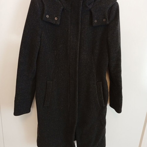 Zara women's dark grey wool coat, size M