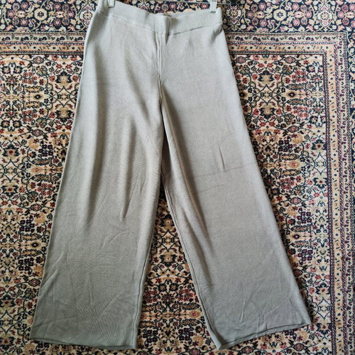Oysho knitted weave pants new, green, size L