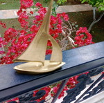 Brass decorative sailboat Zoulovits like new