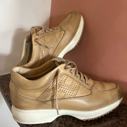 Hogan boots used, brown, size 39