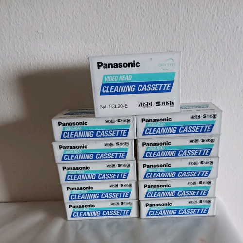 Panasonic NV-TCL20-E Video Head Cleaning Cassette new, Made in Japan
