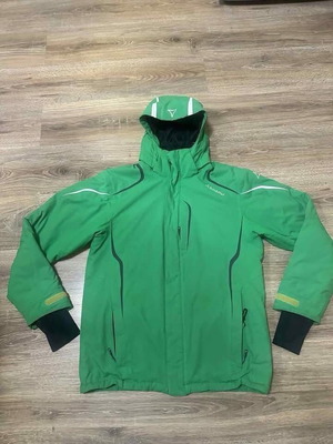 Men's Schöffel Zürs2 Insulated High Perf. Ski Snow Jacket used, size L, green