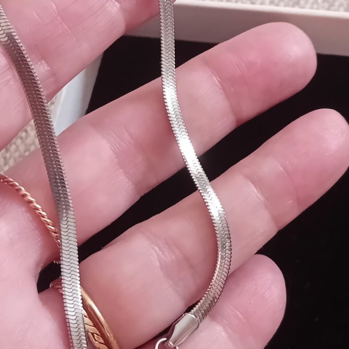 Steel anklet chain, like new, 27 cm