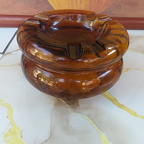 Glass ashtray, decorative