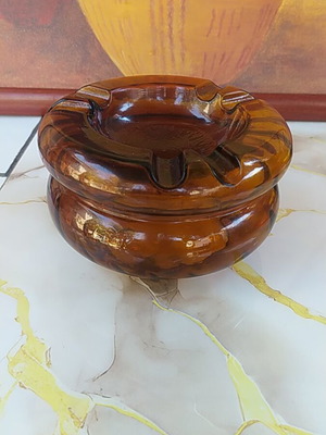 Glass ashtray, decorative