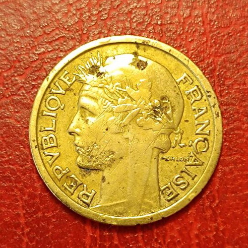 1 Franc 1940 used, France