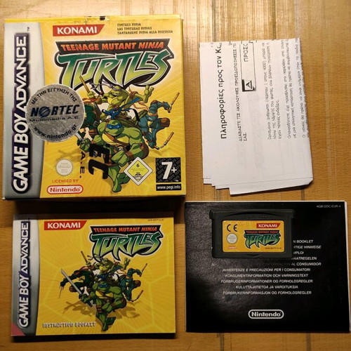 Teenage Mutant Ninja Turtles Game Boy Advance SP σαν καινούργιο με κουτί και οδηγίες