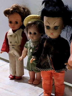 Collectible dolls used from the 60s - 70s, set of 3