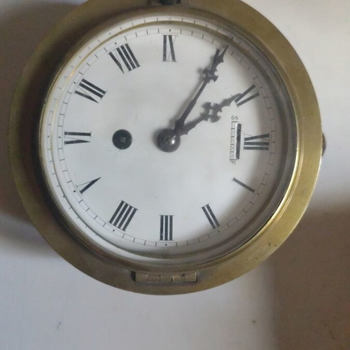 Schatz Royal Mariner ship's bell wall clock analog like new