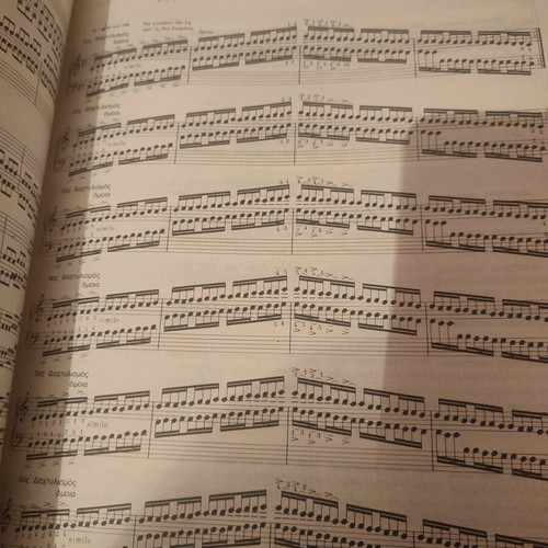 C.L.HANON piano music learning book like new